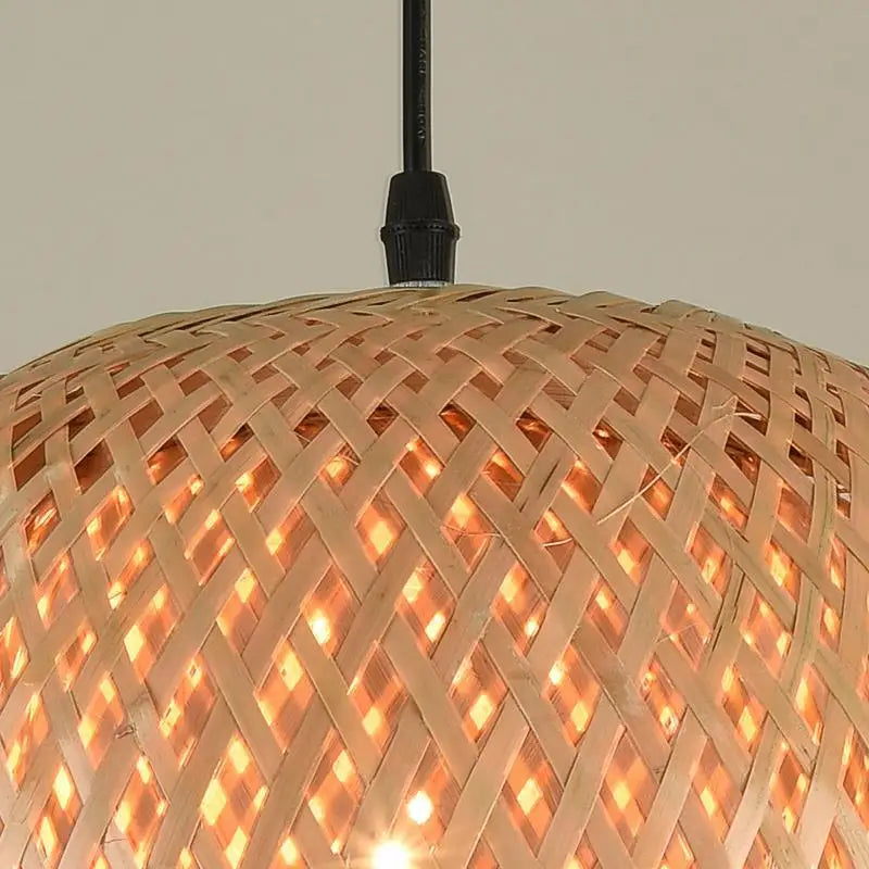 Neve Woven Bamboo Pendant