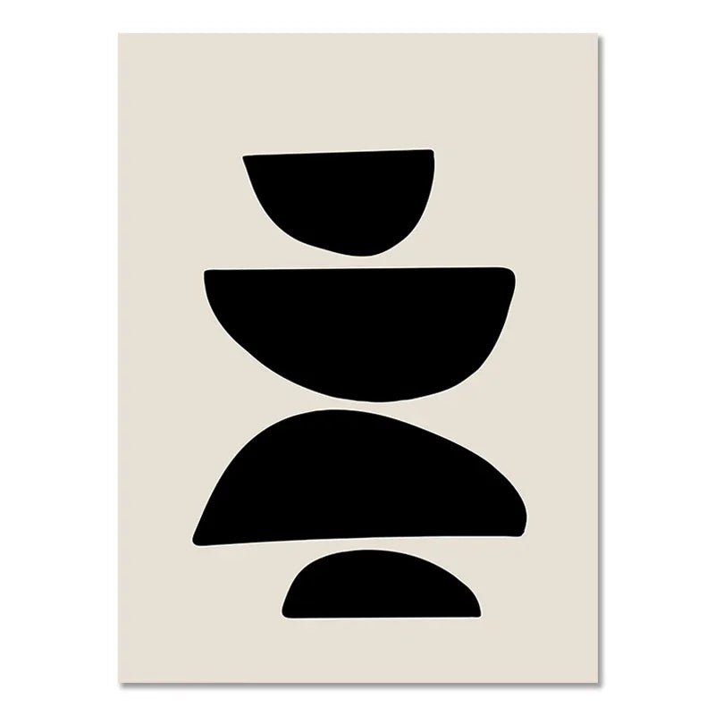 Balance design — stacked half-moons
