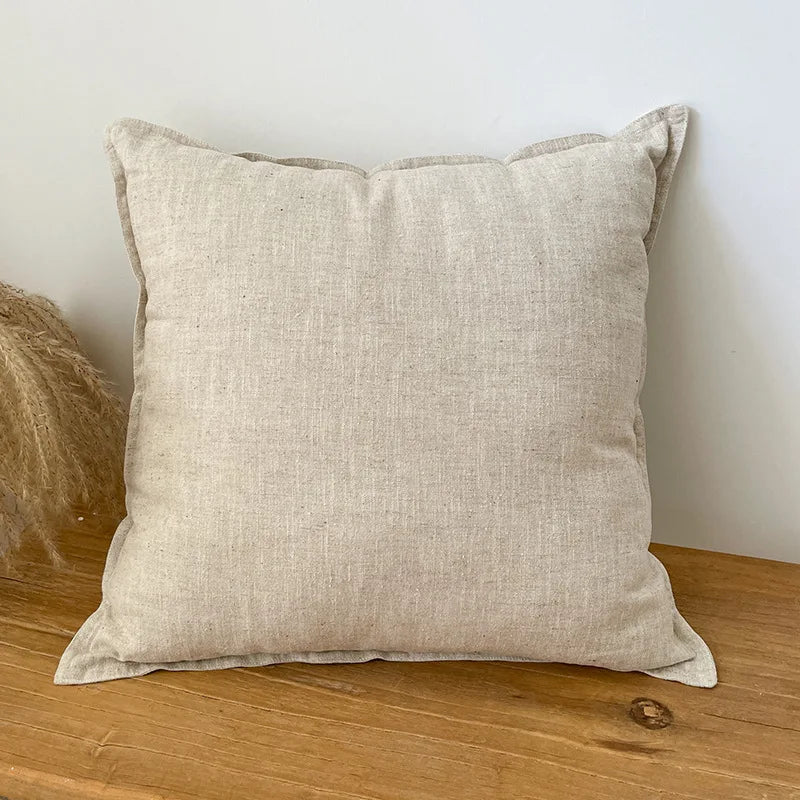 Natural hemp cotton and ramie cushion cover