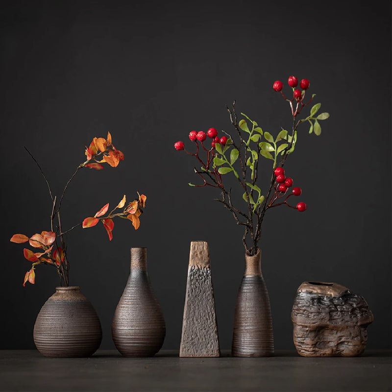 Marl Rough Pottery Bud Vase