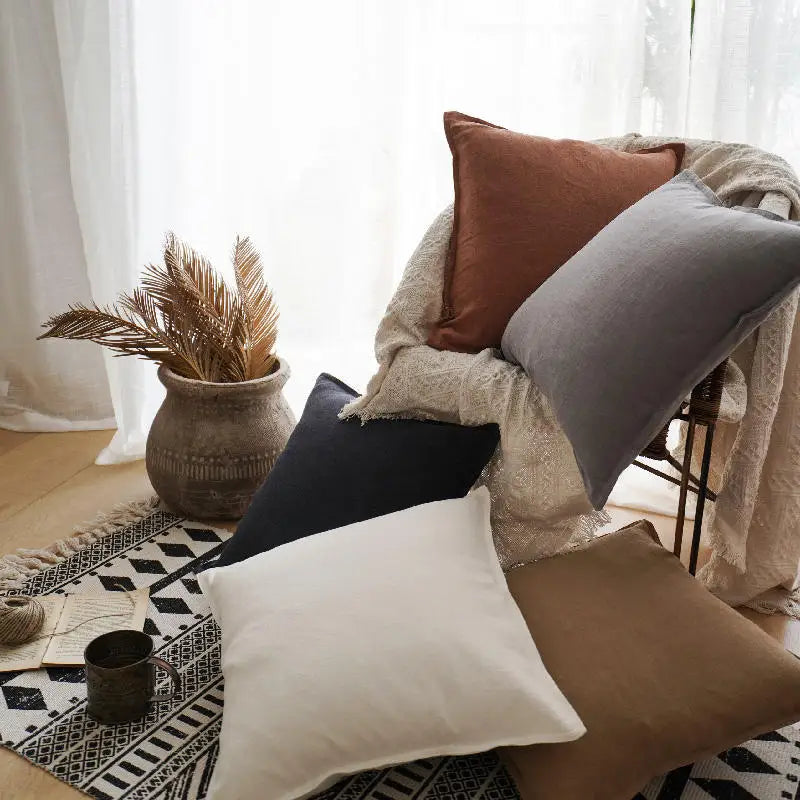 Cushion styled on a sofa
